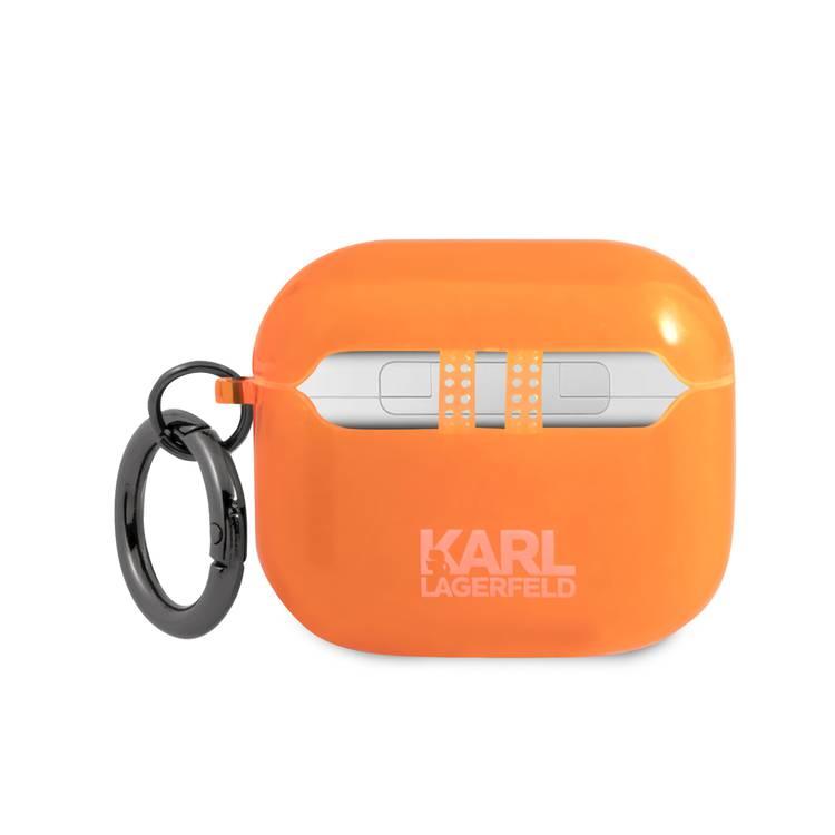 Karl Lagerfeld TPU Choupette Fluo Case for Apple Airpods 3 - Orange