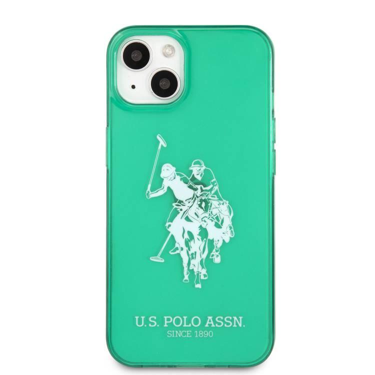 US Polo Assn Full TPU DH Logo Flou Case for iPhone 13 ( 6.1 ) - Green