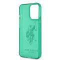 US Polo Assn Full TPU DH Logo Flou Case for iPhone 13 Pro ( 6.1  ) - Green