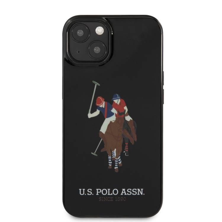 US Polo Assn Full TPU DH Color Logo Case for iPhone 13  ( 6.1  ) - Black