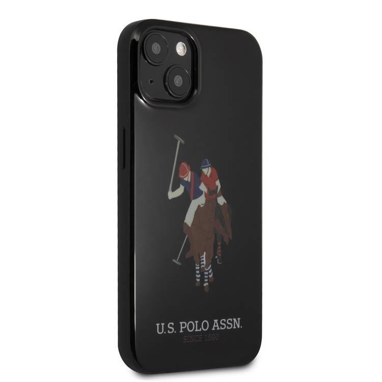 US Polo Assn Full TPU DH Color Logo Case for iPhone 13  ( 6.1  ) - Black