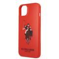 US Polo Assn Full TPU DH Color Logo Case for iPhone 13  ( 6.1  ) - Red
