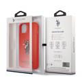 US Polo Assn Full TPU DH Color Logo Case for iPhone 13  ( 6.1  ) - Red