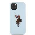 US Polo Assn Full TPU DH Color Logo Case for iPhone 13  ( 6.1  ) - Blue