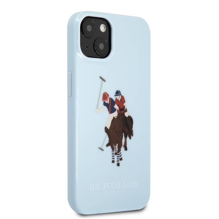 US Polo Assn Full TPU DH Color Logo Case for iPhone 13  ( 6.1  ) - Blue