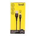 Budi Sync Micro USB Zinc Alloy Metal / USB 2.0 - Black