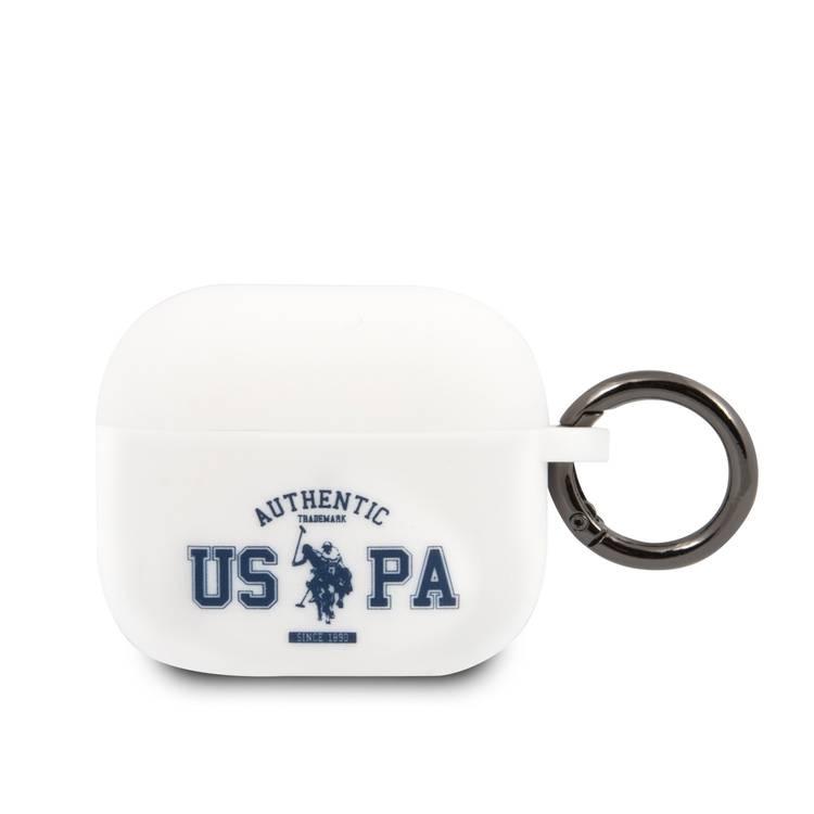 U.S.Polo Assn.Silicone Uspa Authentic Case for Airpods 3 - White