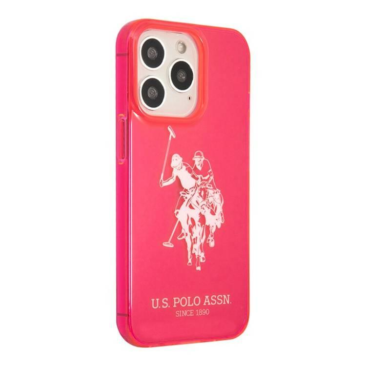 US Polo Assn Full TPU DH Logo Flou Case for iPhone 13 ( 6.1 ) -  Pink