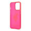 US Polo Assn Full TPU DH Logo Flou Case for iPhone 13 Pro ( 6.1 ) - Pink