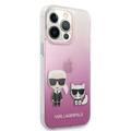 Karl Lagerfeld PC/TPU Hard Case Ikonik Choupette For iPhone 13 Pro Max (6.7 ) - Pink