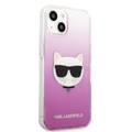 Karl Lagerfeld PC/TPU Choupette Head Case For iPhone 13 (6.1 ) - Pink