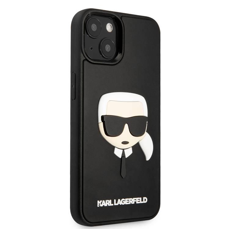 Karl Lagerfeld 3D Rubber Case Karl Head For iPhone 13 (6.1 ) - Black