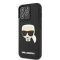 Karl Lagerfeld 3D Rubber Case Karl Head For iPhone 13 Pro (6.1 ) - Black