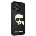 Karl Lagerfeld 3D Rubber Case Karl Head For iPhone 13 Pro (6.1 ) - Black