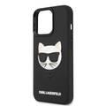 Karl Lagerfeld 3D Rubber Case Choupette Head For iPhone 13 Pro (6.1 ) - Black