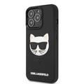 Karl Lagerfeld 3D Rubber Case Choupette Head For iPhone 13 Pro Max (6.7 ) - Black