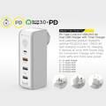 Budi M8J301TU Timer Charger PD Type Dual USB Charger 30W - Black