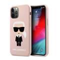 Karl Lagerfeld Liquid Silicone Case Ikonik Full Body for Apple iPhone 12 / 12 Pro (6.1 ) - Pink