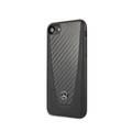 Mercedes-Benz Leather Hard Case with Carbon Fiber for iPhone SE 2 - Black