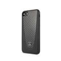 Mercedes-Benz Leather Hard Case with Carbon Fiber for iPhone SE 2 - Black