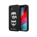 Karl Lagerfeld PU Saffiano Case with Embossed Karl and Choupette Heads for Apple iPhone 12 Mini (5.4 ) - Black