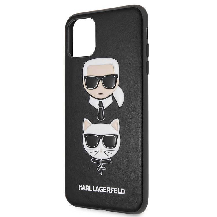 Karl Lagerfeld Choupette PU Embossed Hard Case for Apple iPhone 11 Pro Max - Black