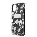 Karl Lagerfeld Flower Iconic TPU Case for Apple iPhone 11 Pro - Black