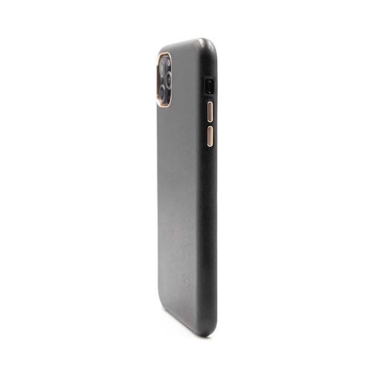 Porodo Classic Leather Back Case For iPhone 11 Pro Max - Black