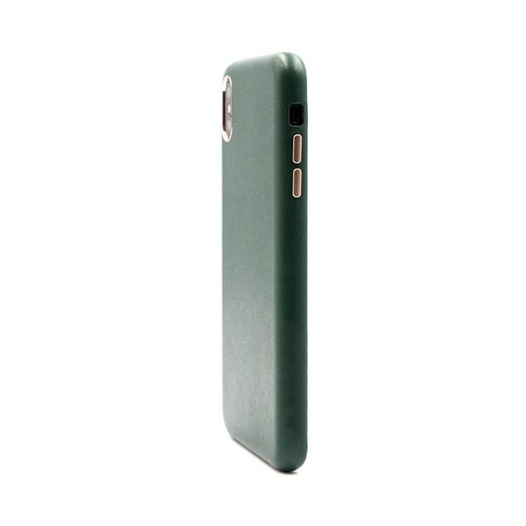 Porodo Classic Leather Back Case For iPhone Xs/Max - Green