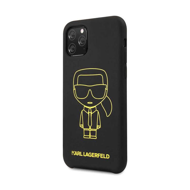 Karl Lagerfeld Ikonik Silicone Case For iPhone 11 Pro Max - Black