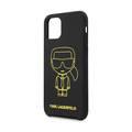 Karl Lagerfeld Ikonik Silicone Case For iPhone 11 Pro Max - Black