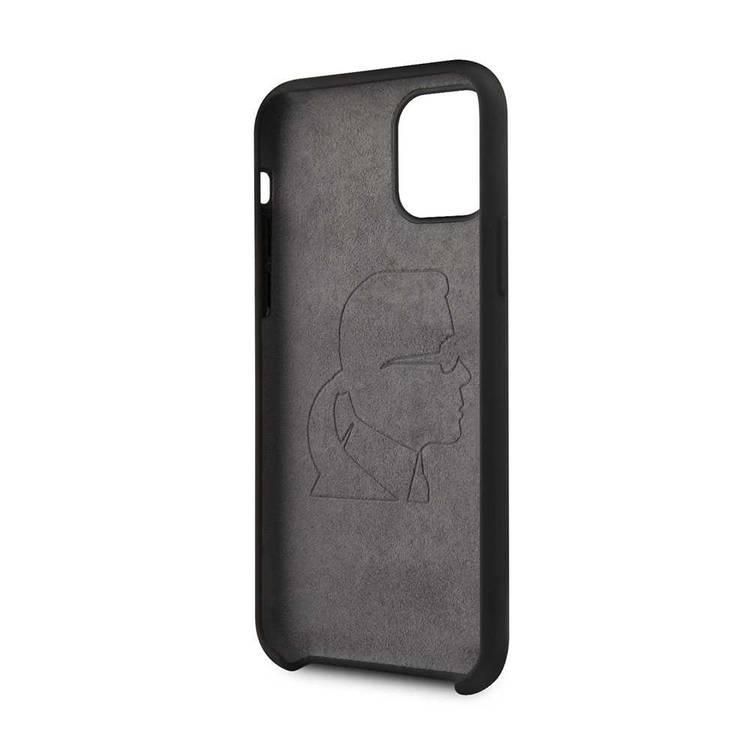 Karl Lagerfeld Ikonik Silicone Case For iPhone 11 Pro Max - Black