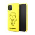 Karl Lagerfeld Ikonik Silicone Case For iPhone 11 Pro Max - Yellow