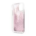 Karl Largefeld Transparent Glitter Signature For iPhone 11 Pro - Rose Gold