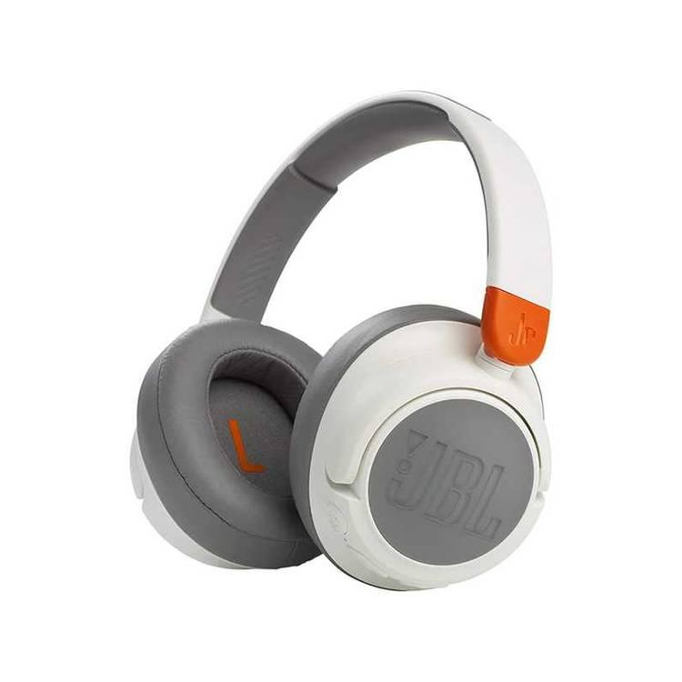 JBL JR460NC Wireless Over-Ear Noise Cancelling for Kids Headphones - White