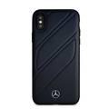 Mercedes-Benz New Organic I Genuine Leather Hard Case for iPhone X - Black