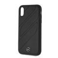 Mercedes-Benz New Organic I Genuine Leather Hard Case for iPhone Xr - Black