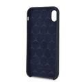 Mercedes-Benz Silicon Case with Microfiber Lining for iPhone Xr - Navy Blue