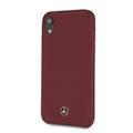 CG MOBILE Mercedes-Benz Silicone Phone Case with Microfiber Lining for iPhone Xr Officially Licensed - Red