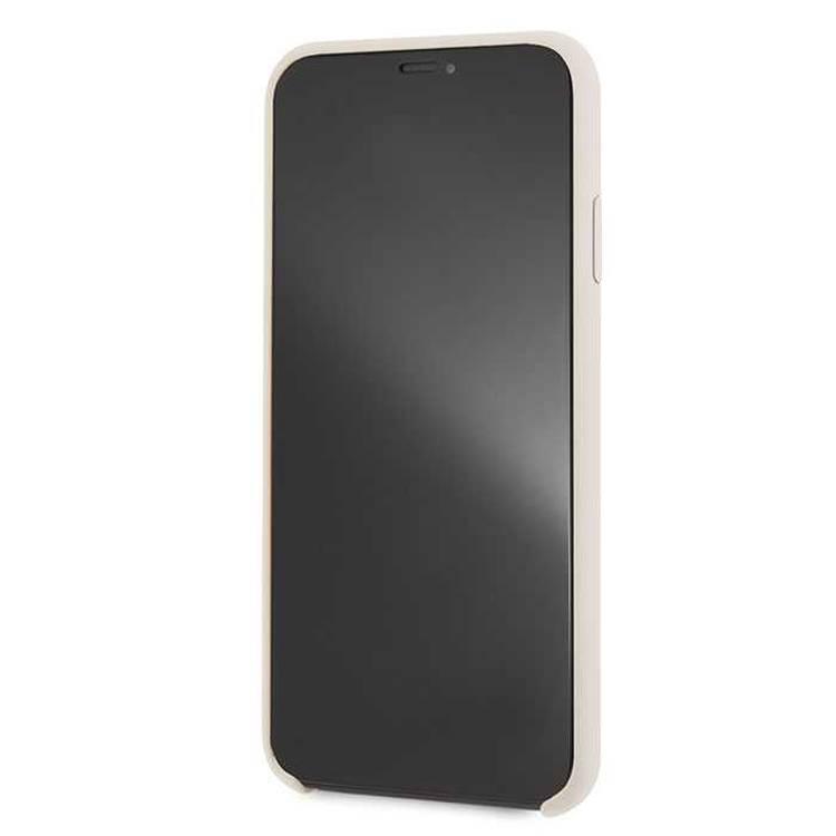 Mercedes-Benz Silicon Case with Microfiber Lining for iPhone Xr - Beige