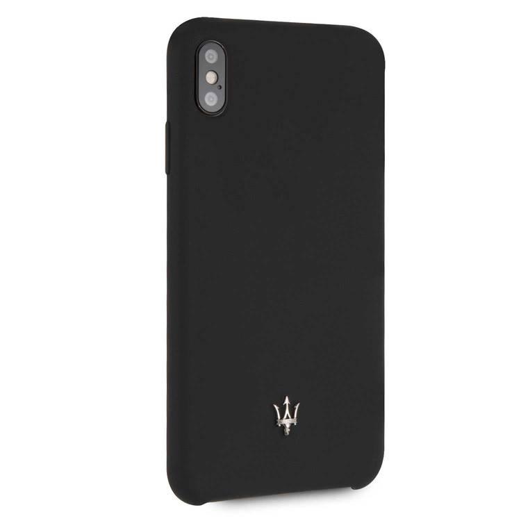 Maserati Silicone Hard Case for Apple iPhone Xs Max - Black