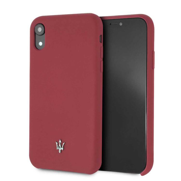 Maserati Silicone Hard Case for Apple iPhone Xr - Red