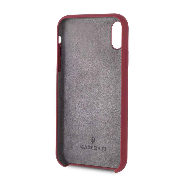 Maserati Silicone Hard Case for Apple iPhone Xr - Red
