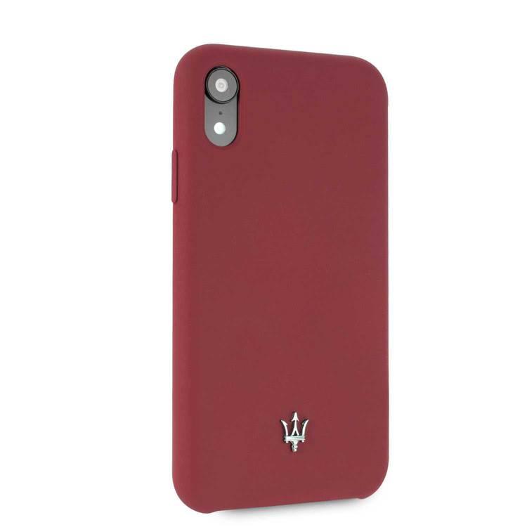 Maserati Silicone Hard Case for Apple iPhone Xr - Red