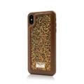 Puloka Leather Glitter Series Back Case for iPhone Xs Max