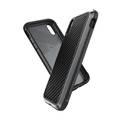 X-Doria Defense Lux Phone Case Compatible for iPhone Xr (6.1") Suitable with Wireless Charging - Black Carbon Fiber