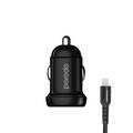 Porodo Dual Port Mini Car Charger 4.8A - Black