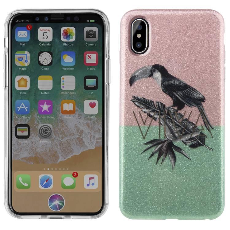 Viva Madrid Tropico Back Case for iPhone X - Flamingo Dance