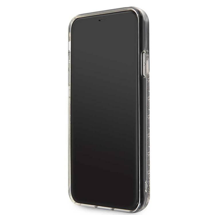Karl Largefeld Transparent Glitter Signature for iPhone 11 Pro Max - Gold