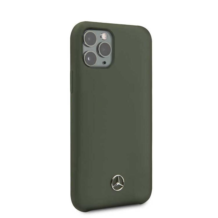 Mercedes-Benz Liquid Silicone Case for iPhone 11 Pro Max - Midnight Green